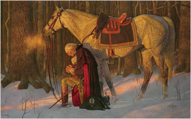 Image result for george washington praying valley forge